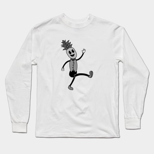 Vintage Pineapple Man Long Sleeve T-Shirt by SpareFilm